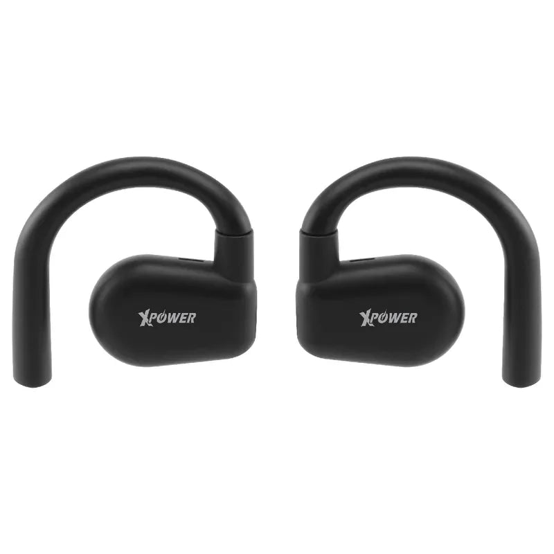 XPower Open Ear Bluetooth 5.4 Earphones - Black - Tashqila XPower Open Ear Bluetooth 5.4 Earphones - Black - Tashqila